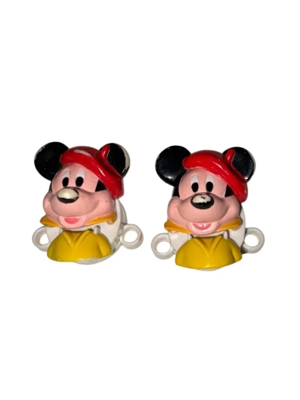 Vintage Retro Core 1988 Disney Mickey Mouse Bow Biter Shoelace Clips